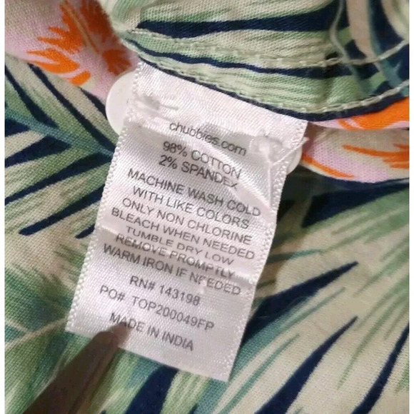 Chubbies Floral Hawaiian Shirt 2XL - Picture 8 of 8